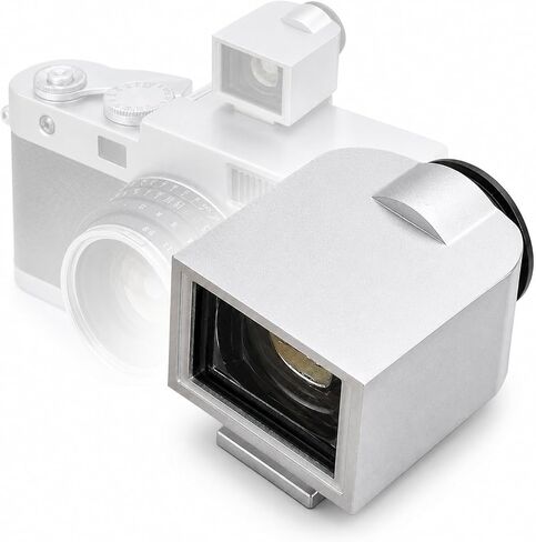 17° Optical Viewfinder External Mini Finder, 28mm 35mm 50mm Bright Framelines with Cold Shoe Mount, 0.5X Magnification, Aluminum Body for Film and Digital Cameras in Kuwait