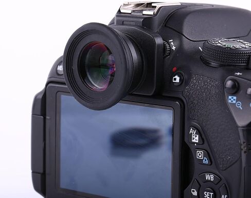 Camera Viewfinder Magnifier and Viewfinder Eyepiece Magnifier, 1.5X Fixed Focus Eyecup for DSLR Camera, 6 Mounting Bases, Comfortable 15mm Eye Relief in Kuwait