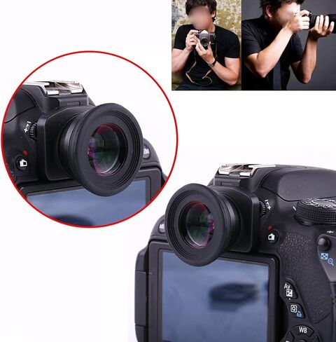 1.5X Fixed Focus Viewfinder Eyepiece Magnifier for DSLR Camera – Durable Magnifier Eyecup with 6 Mounting Bases for, in Kuwait