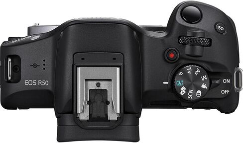 Canon EOS R50 Mirrorless Camera with RF-S 18-45mm f/4.5-6.3 is STM + RF-S 55-210mm f/5-7.1 is STM Lens + SanDisk Ultra 64GB + Extra Battery + Camera Carrying Case(23pc Bundle) (Renewed) in Kuwait