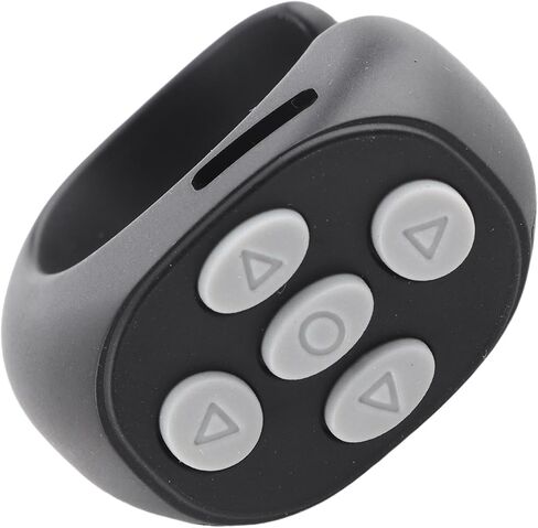 Fabater Bluetooth 5.3 Remote Control Page Turner, Cell Phone Camera Shutter Selfie Remote for Video Reading, Ergonomic Design Compatible with Mainstream Apps, 10m Control in Kuwait