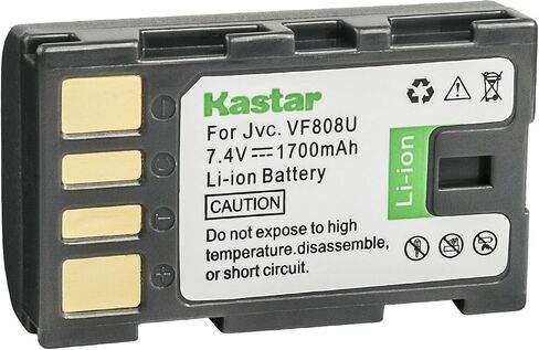 Kastar BN-VF808 Battery 2-Pack Replacement for JVC GS-TD1BUS GZ-HD3 GZ-HD3AA GZ-HD3AC GZ-HD3AG GZ-HD3AH GZ-HD3EK GZ-HD3EX GZ-HD3US GZ-HD5 GZ-HD5B GZ-HD5EK GZ-HD5EX GZ-HD5S GZ-HD5US GZ-HD6 Camera in Kuwait