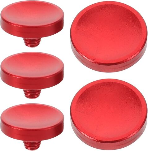 Cabilock 5pcs Red Soft Shutter Release Button for DSLR and Film Cameras, Aluminum Alloy Compact Lightweight Camera Button for Shutter Control, for Street Travel and Everyday Photography in Kuwait
