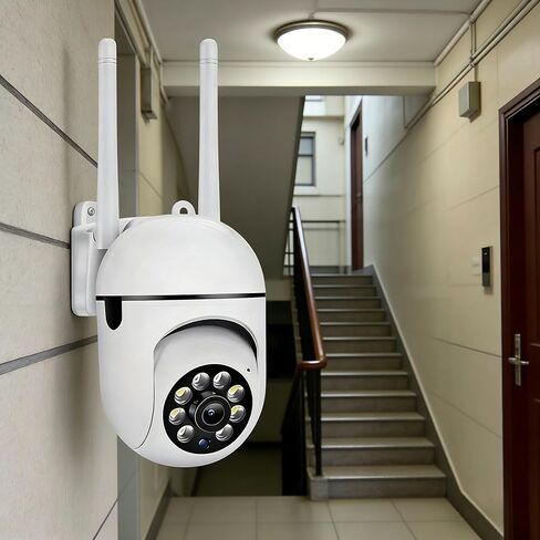 Ease Life App 1080P WiFi Smart Camera Waterproof Full Color Night Vision Motion Tracking Security Camera Indoor Or Outdoor in Kuwait