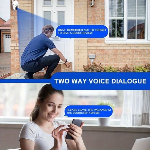 Ease Life App 1080P WiFi Smart Camera Waterproof Full Color Night Vision Motion Tracking Security Camera Indoor Or Outdoor in Kuwait