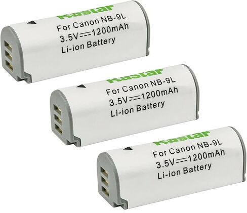 Kastar 1-Pack NB-9L Battery 3.5V 1200mAh Replacement for Canon NB-9L NB9L, NB-9LH NB9LH Battery, Canon CB-2LB, CB-2LBE Charger, Canon IXUS 1000 HS, IXY 50S Camera in Saudi Arabia