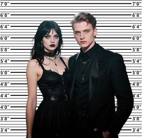 Mugshot Backdrop 5×4.3FT with 20 Pack Mugshot Signs, Jail Party Decorations in Saudi Arabia