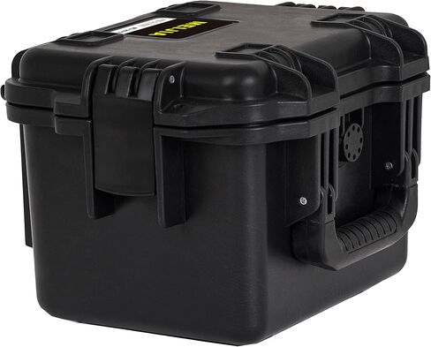 MEIJIA Premium Waterproof Hard Compact Camera Case,Hard Protective Case with customizable fit foam,Full Protection with Light&Convenient Design,Elegant Black (11.8"x9.82"x7.75") in Kuwait