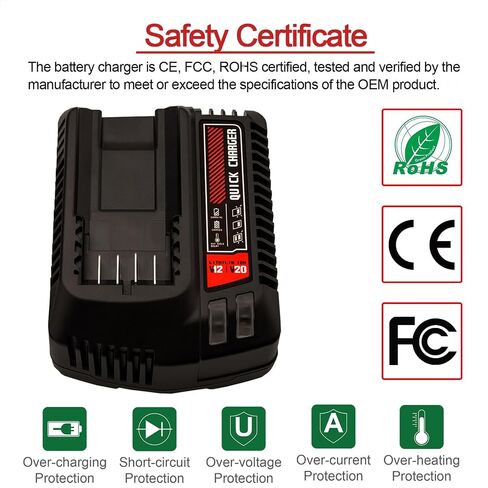 استبدال شاحن بطارية 20 فولت بحد أقصى للحرفيين CMCB104، متوافق مع بطاريات الليثيوم CMCB101 CMCB204 CMCB202 CMCB201 CMCB209 CMCB205 CMCB102 CMCB100 (CMCB104) in Kuwait