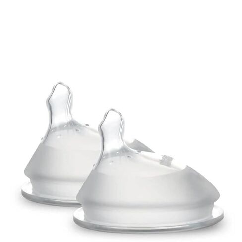 haakaa Gen.3 Silicone Orthodontic Bottle Nipple - Teat Attachment Compatible with Baby Bottles (Glass/Silicone)-Medium Flow - 2 pcs in Kuwait