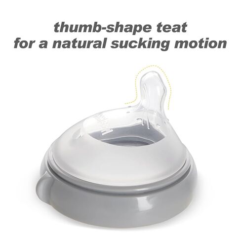 haakaa Gen.3 Silicone Orthodontic Bottle Nipple - Teat Attachment Compatible with Baby Bottles (Glass/Silicone)-Medium Flow - 2 pcs in Kuwait