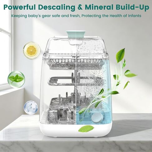 Tiny Marvels Super Powerful Descaling Tablets for Baby Bottle Washer | Descaler Tablets for Cleaning Milk & Limescale Compatible with Momcozy Baby Brezza Grownsy Papablic Bottle Washer, 30 Count in Kuwait