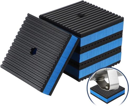 HARFINGTON 4Pcs Rubber Anti-Vibration Pads 2" x 2" x 7/8" Heavy Duty EVA Vibration Isolation Pads Mats with Pre-Drill Hole for HVAC Washers Compressors Treadmills Air Conditioner in Kuwait