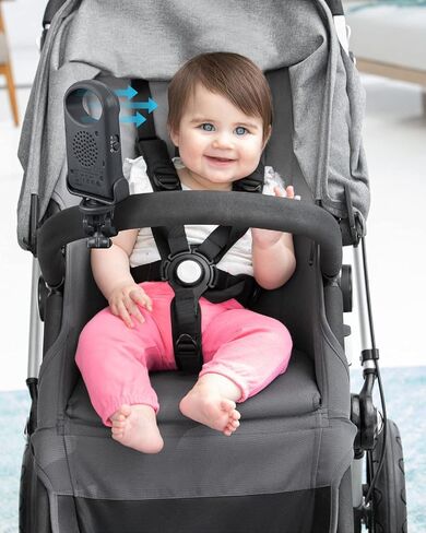 Skip Hop Portable Bladeless Stroller Fan, Adjustable 3 Speeds, Stroll & Connect, Grey in Kuwait