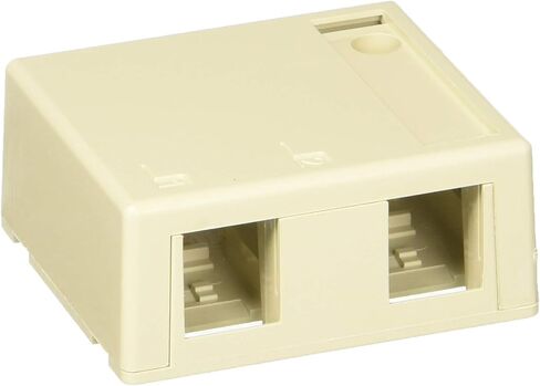 Leviton QuickPort Surface Mount Housing, 4-Port, 41089-4WP, White in Kuwait