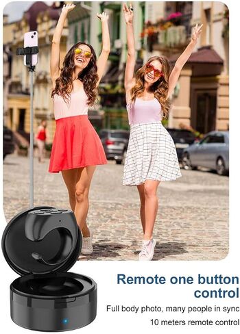 Fabater Wireless Remote Control for Smartphone, APP Page Turner Bluetooth Camera Shutter Selfie for, ABS Ergonomic Design with Charging Case in Kuwait