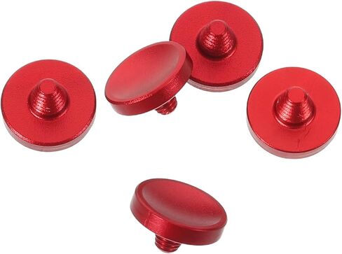 5pcs Soft Red Camera Shutter Release Button for Film Cameras and DSLR, Aluminum Alloy Material with Enhanced Shooting Comfort and Responsive Control for Photography in Kuwait