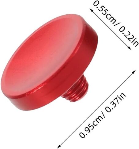 5pcs Soft Red Camera Shutter Release Button for Film Cameras and DSLR, Aluminum Alloy Material with Enhanced Shooting Comfort and Responsive Control for Photography in Kuwait
