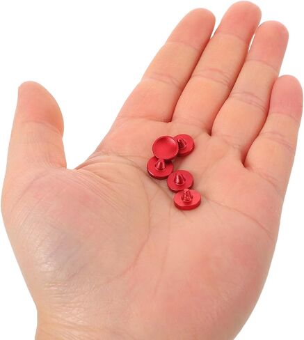 5pcs Soft Red Camera Shutter Release Button for Film Cameras and DSLR, Aluminum Alloy Material with Enhanced Shooting Comfort and Responsive Control for Photography in Kuwait