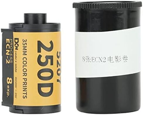 Film Roll Professional Colour Print Camera Film, Color Print Film Wide Exposure Range 200-250 Degrees, High Resolution Color Print Film ECN 2 Process for 135 Camera (8 Sheet) in Saudi Arabia