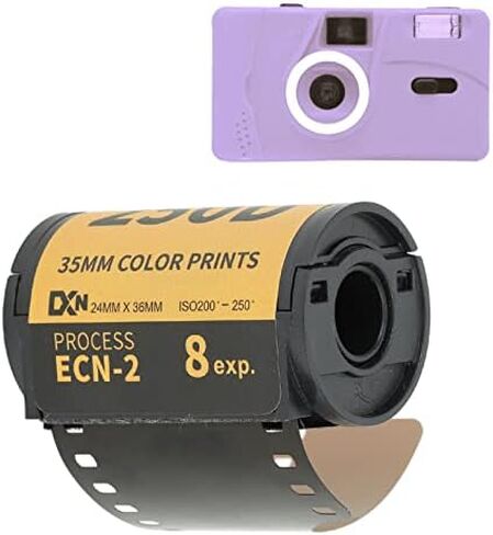 Film Roll Professional Colour Print Camera Film, Color Print Film Wide Exposure Range 200-250 Degrees, High Resolution Color Print Film ECN 2 Process for 135 Camera (8 Sheet) in Saudi Arabia