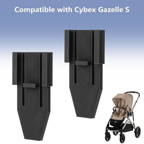 2 Pack Bottom Basket Adapter Compatible with Cybex Gazelle S | Stroller Basket Mount Converter | Attaches to Lower Connectors | Secure and Durable in Kuwait