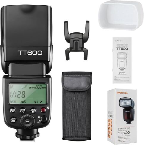 Godox 2x TT600 Flash with Trigger Kit for Canon Cameras, HSS GN60 2.4G Wireless Flash Speedlite, Master/Slave Flash with Built-in 2.4G X Trigger System, X2T-C Trigger Transmitter, Diffuser and Filters in Kuwait