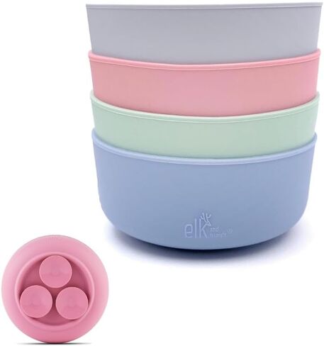 Elk and Friends Kids 7.8" Silicone Sleeves | Sleeves Only | Microwave & Dishwasher Safe | Non Slip in Saudi Arabia