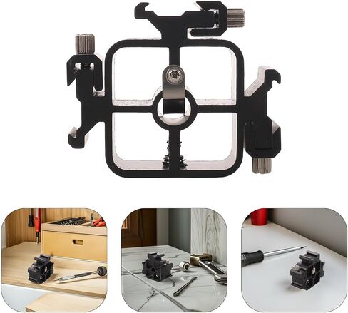 Luxshiny Heavy Duty Three-Way Shoe Mount Adapter Bracket for Photographic Equipment, Alloy Material with Compact Portable Design and Quick Installation, for Video Vlogging and Content in Kuwait