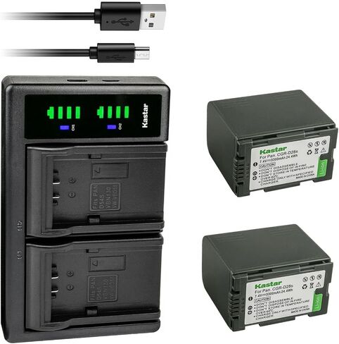 Kastar 1-Pack DZ-BP28 Battery and LTD2 USB Charger Replacement for Hitachi DZ-BP08, DZ-BP16, DZ-BP28, Hitachi DZ-MV270E, VDR-M20, DZ-MV100, DZ-MV100A, DZ-MV100E, DZ-MV200, DZ-MV200A Camera in Kuwait