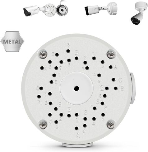Universal Bullet Security Camera Junction Box, Hide Cable Concealment Boxes | Metal Electric Enclosure, Waterproof Outdoor Camera Cover, Base Junction Box for CCTV Cams in Kuwait