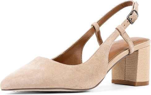 Donald Pliner Women’s Shanie Slingback Pump Heel, 2" Block Heel Shoes for Comfort, Women’s Heels with Padded Insole in Kuwait