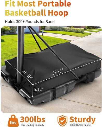 Basketball Hoop Sandbag, Heavy Duty Weighted Base Anchor for Basketball Frames, Weather Resistant Waterproof Dustproof Oxford Fabric Sand Bag, Durable Design in Kuwait