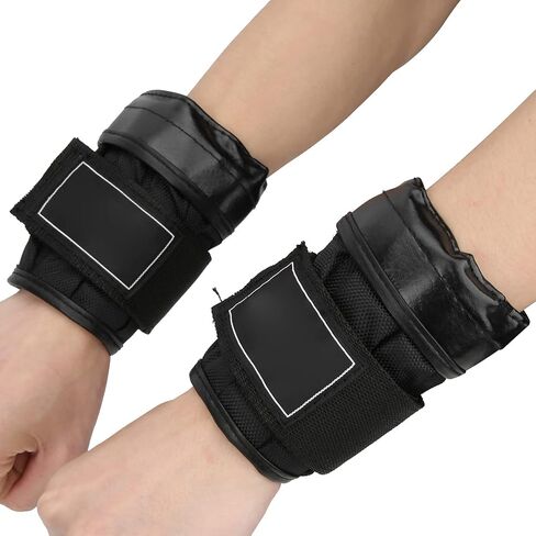 2Pcs ‑4KG Wrist & Ankle Weight Sandbag – Empty PU Leather + 600D Oxford Fitness Bandage for Boxing, Aerobics, Physical, & Training – No Steel Plates Included in Kuwait