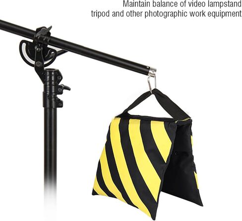Yellow Black Stripes Sand Bag Sandbag Weight Bags for Studio Video Light Stand Tripod Balance Stability Heavy Duty Oxford Sandbags in Kuwait