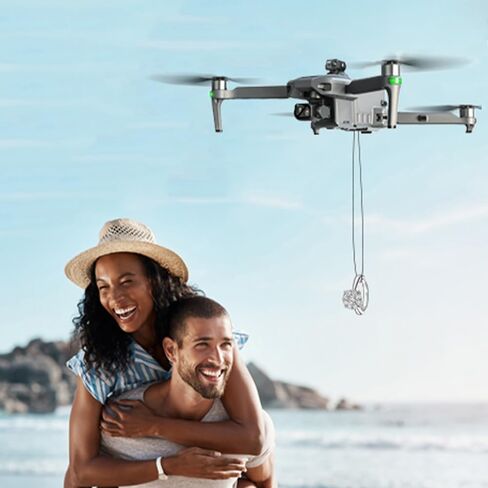 X-Verse SG909 Drones with Camera for Adults 4K, RC Screen, 6KM RC Distance, 3-Axis Gimbal Repeater, Professional Drone with Obstacle Avoidance, Digital GPS Transmission Quadcopter - 3 Batteries for 135min Max Flight Time in Kuwait