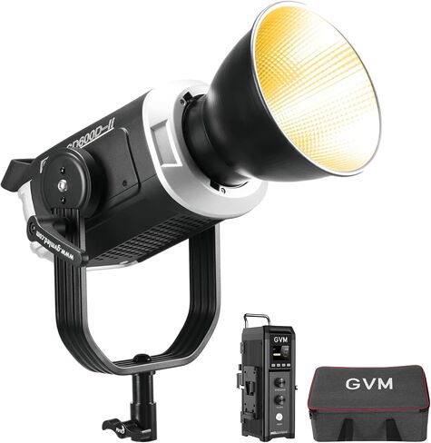 GVM SD600D 600W Led Video Light, Bi-Color Led Studio Light Photography Lighting with APP/DMX Control, 2700K to 6800K 128000lux/1m Continuous Lighting for Studio, Video Shooting, Broadcasting in Kuwait