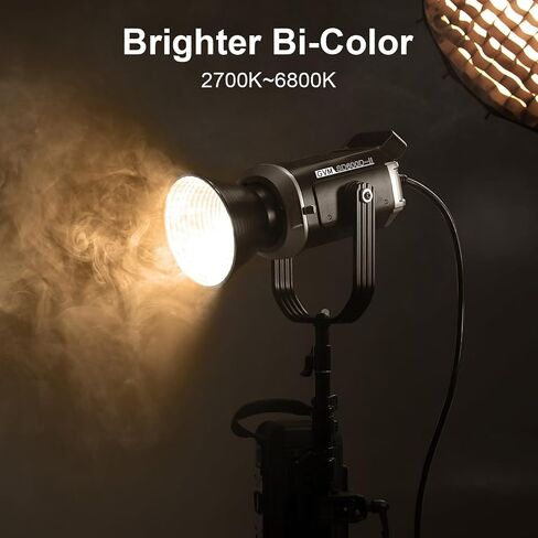 GVM SD600D 600W Led Video Light, Bi-Color Led Studio Light Photography Lighting with APP/DMX Control, 2700K to 6800K 128000lux/1m Continuous Lighting for Studio, Video Shooting, Broadcasting in Kuwait