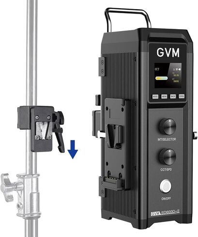GVM SD600D 600W Led Video Light, Bi-Color Led Studio Light Photography Lighting with APP/DMX Control, 2700K to 6800K 128000lux/1m Continuous Lighting for Studio, Video Shooting, Broadcasting in Kuwait