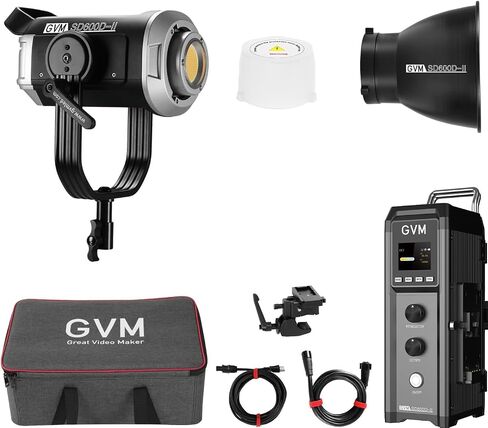 GVM SD600D 600W Led Video Light, Bi-Color Led Studio Light Photography Lighting with APP/DMX Control, 2700K to 6800K 128000lux/1m Continuous Lighting for Studio, Video Shooting, Broadcasting in Kuwait