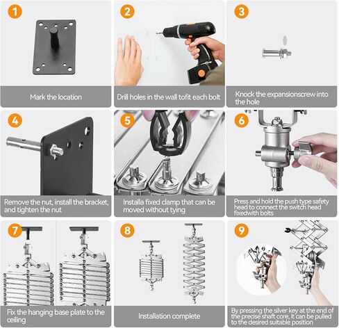 WELLMAKING Drop Pantograph Studio for Ceiling Rail System | Ceiling and rail-mounted support adjustable height and flexible positioning. Space-saving design for photo and video studios. in Kuwait