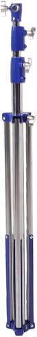 Vikye Photography Tripod Light Stand Durable Spring Cushioned Extendable Stand for Studio Lighting, 3 Meter Heavy Duty Light for Studio Portraits, Outdoor Shoots, ABSMetal (Silver) in Kuwait
