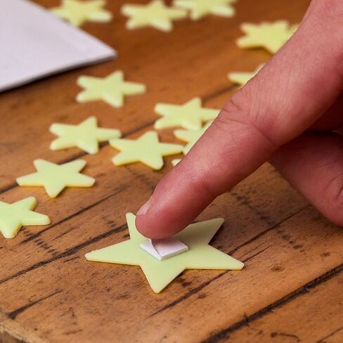 Green Sky Deluxe Glow Stars; Glow in The Dark Stars for Ceiling, Ceiling Stars, Glowing Stars for Ceiling Include Bonus Moon (200 Count) in Kuwait