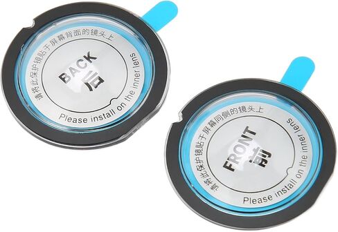 Dual Lens Guards, High Transparency Adhesive Protection, Protective Lens Cover Set, 2PC Sticky Protector Case, for X3 Panoramic Camera Travel Outdoor Photography Adventure Sports in Kuwait