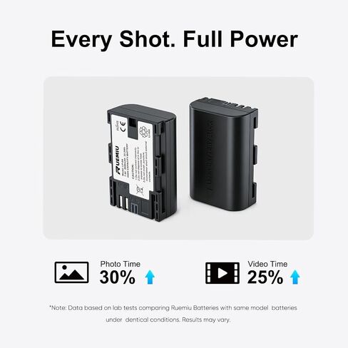 2-Pack Upgraded 3000mAh LP-E6 LP-E6N Battery for Canon | Compatible with EOS R5, R6, 5D Mark IV III II, 6D, 6D Mark II, 7D, 7D Mark II, 80D, 90D, 70D, 60D, and More in Kuwait