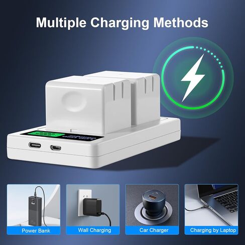 A-1 A-1B A-1C Battery 2 Pack & Charger Compatible with Arlo Pro Pro 2 Security Camera in Kuwait