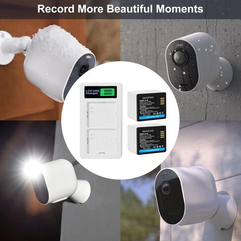 A-1 A-1B A-1C Battery 2 Pack & Charger Compatible with Arlo Pro Pro 2 Security Camera in Kuwait