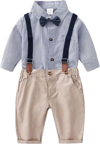 Boarnseorl Baby Boys Gentleman Outfits Suits, Infant Clothes Set,12-18M in Kuwait
