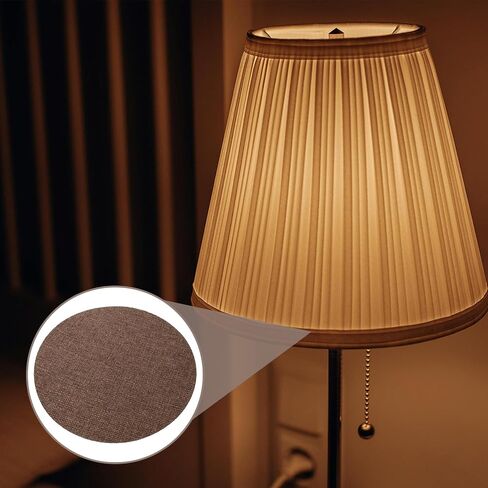 SHINEOFI 2pcs round Light Diffuser Lamp Cover for Ceiling Pendant and Floor Lamps, Coffee Pvc Material Universal Compatibility and Effortless Installation, for Office and Bedroom Lighting in Kuwait