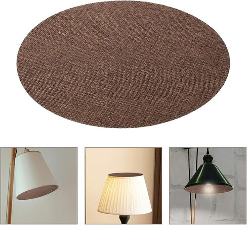 SHINEOFI 2pcs round Light Diffuser Lamp Cover for Ceiling Pendant and Floor Lamps, Coffee Pvc Material Universal Compatibility and Effortless Installation, for Office and Bedroom Lighting in Kuwait